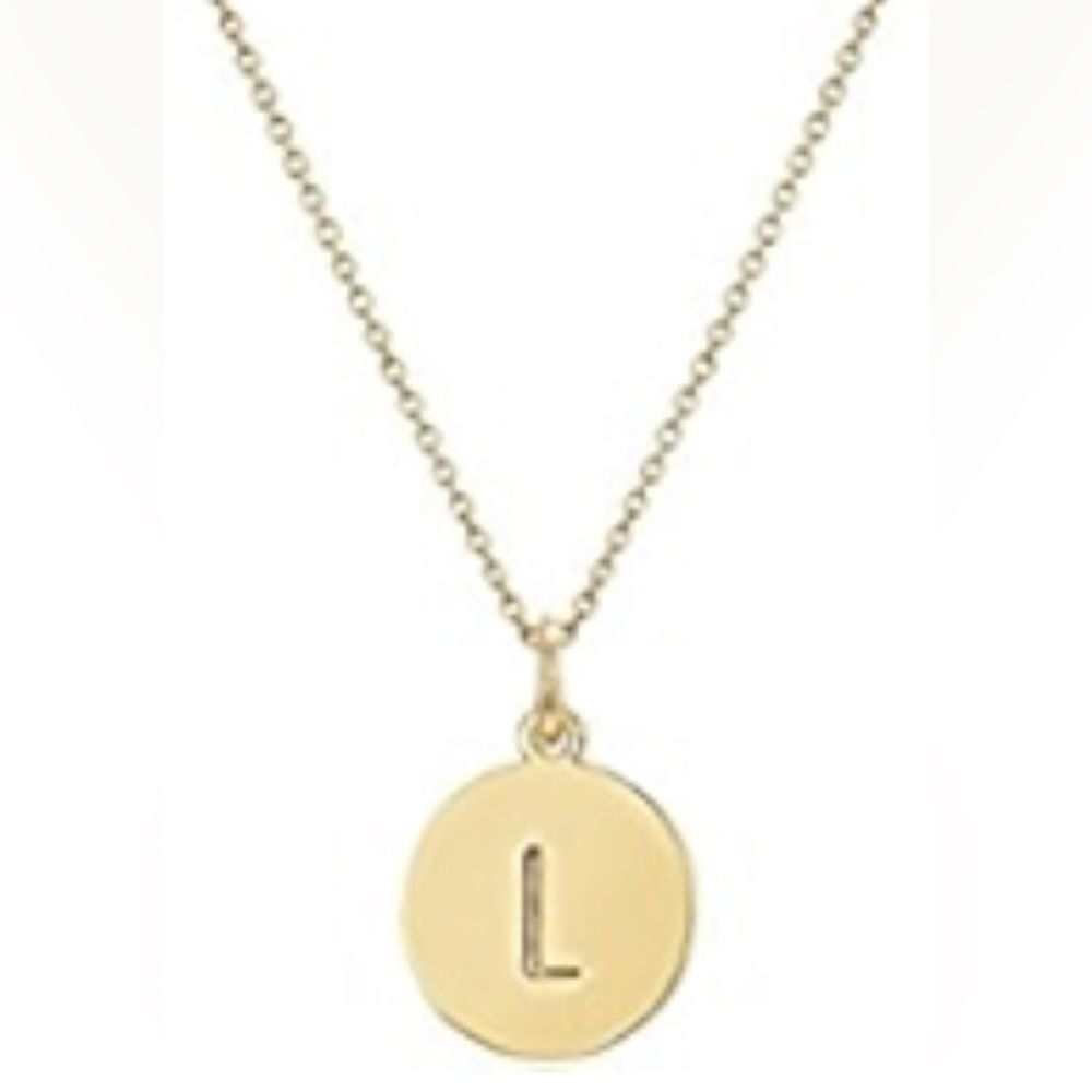 Kate Spade Mini Initial Pendant Necklace, L, NWT
